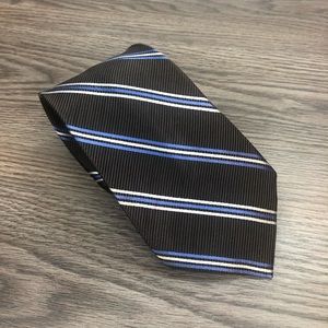 Eagle Shirtmakers NWT Brown Stripe Tie